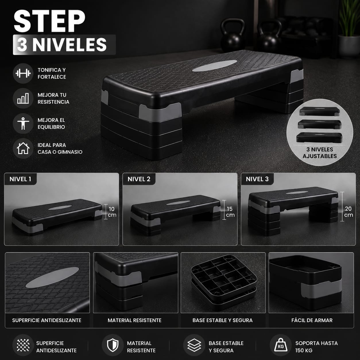 STEP PVC 3 NIVELES